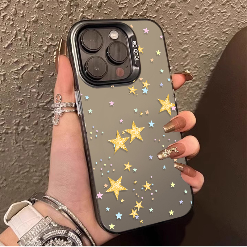 Matte Pc Case - Colorful Star Pattern Matte Hard Case