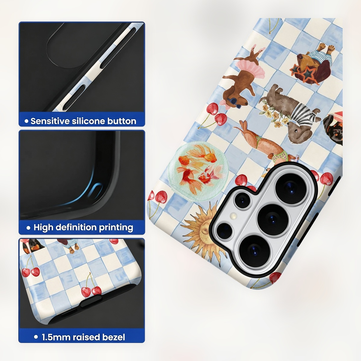 Funny Dogs Summer 2-in-1 Dual- - Computer Case recension och pris