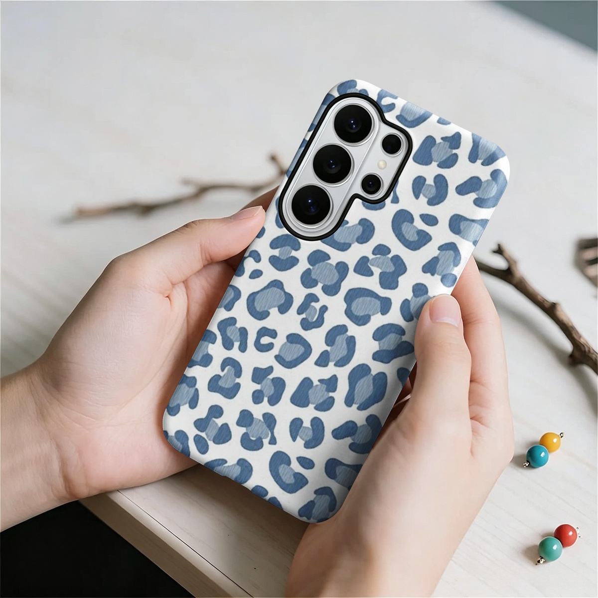 Blue Leopard Print 2-in-1 Dual - Computer Case recension och pris