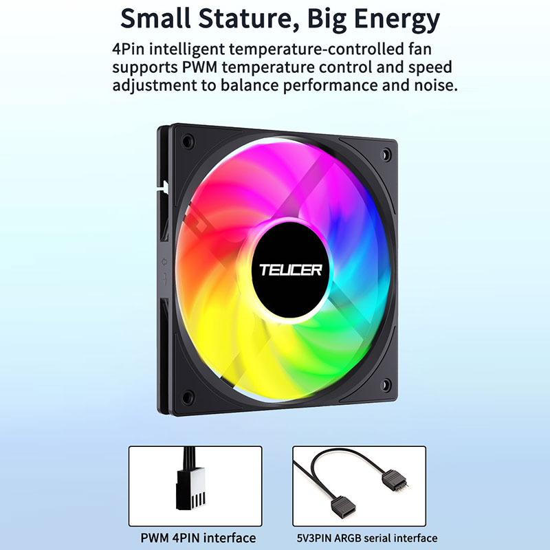 Teucer 120mm PC Case Fan FDB B - Pc Chassis recension och pris