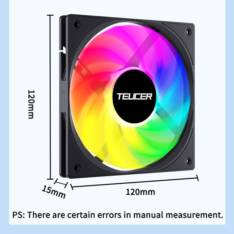 Teucer 120mm PC Case Fan FDB B - Pc Chassis recension och pris