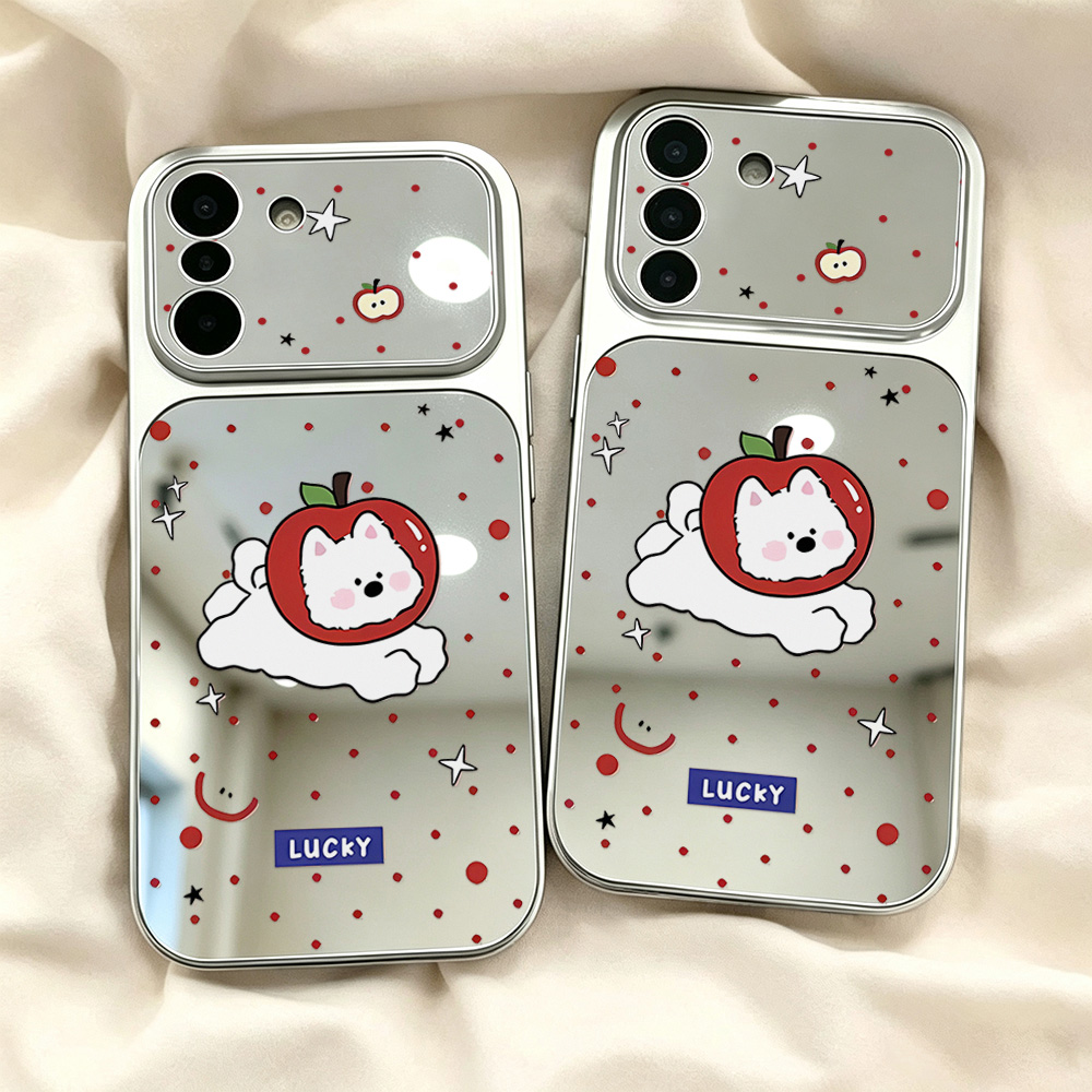 Make Up Mirror Cute Dog Phone  - Computer Case recension och pris