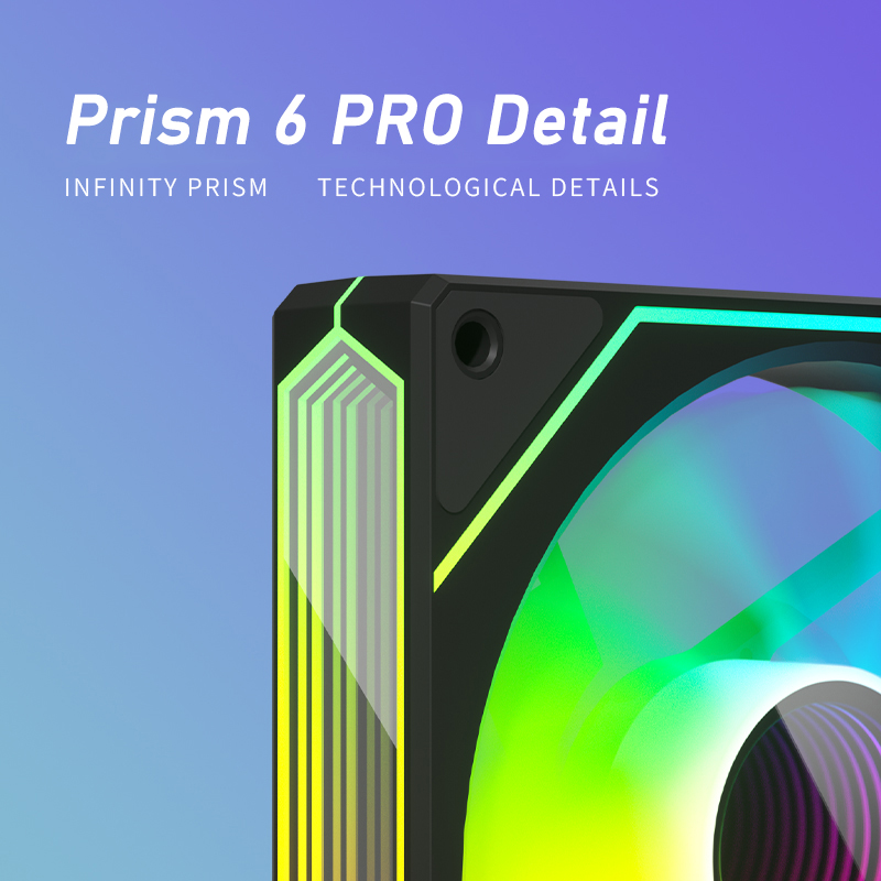 ZEZZIO PRISM 6 PRO 120mm  ARGB - Case Fan Controller recension och pris